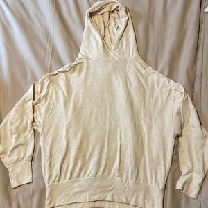 Cream fabletics small women hoodie
